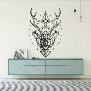 Sticker Cerf Esoterisme