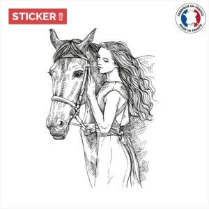 Sticker-cheval-gravure