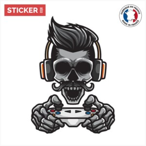 Sticker Gamer Squelette