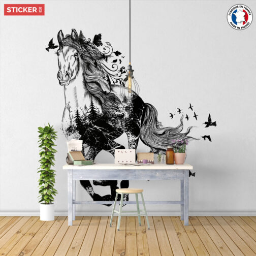 Sticker Cheval Dessin