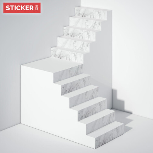 Stickers Escaliers Marbre Imitation
