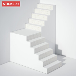 Stickers Escaliers Abstrait Retro