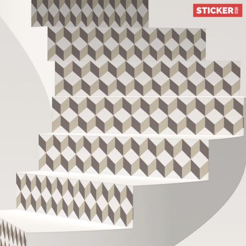 Stickers Escaliers Élégant 3D