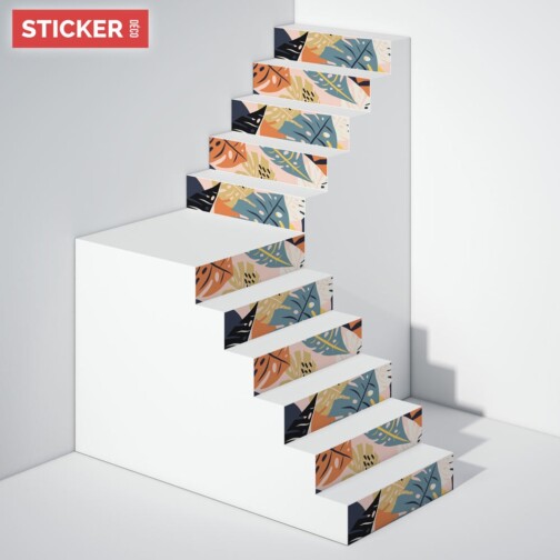 Stickers Escaliers Monstera Deliciosa