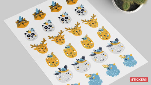 Article planche de stickers