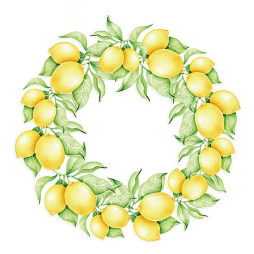 Autocollant Plafonnier Couronne De Citrons