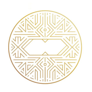Autocollant Plafonnier Or