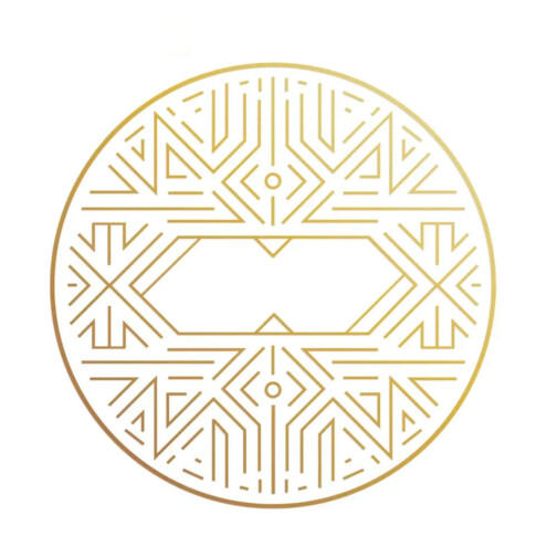 Autocollant Plafonnier Or
