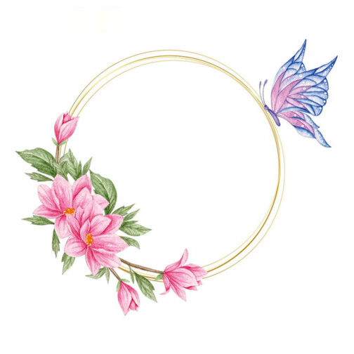 Autocollant Pour Plafond Papillon Fleurs