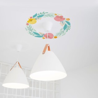 Autocollant Pour Plafond Pastel Hibiscus