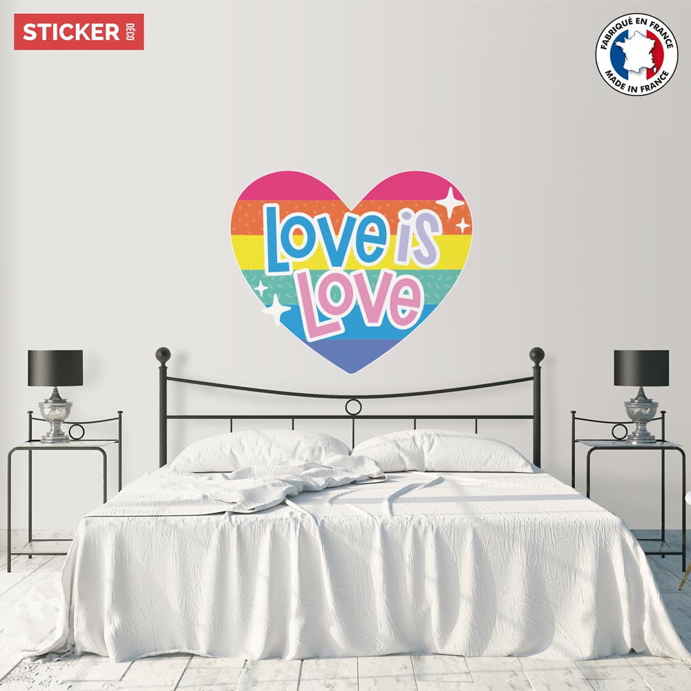 Sticker Love Coeur - Stickers Love - Autocollants