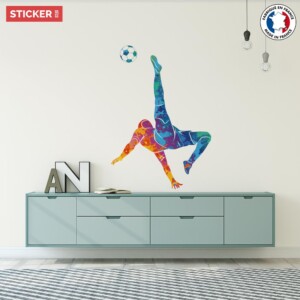 Sticker Football Coloré