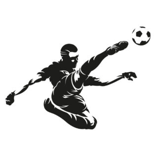 Sticker Football Monochrome
