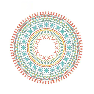 Sticker Plafonnier Mandala Tissée
