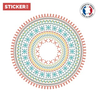 Sticker Plafonnier Mandala Tissée