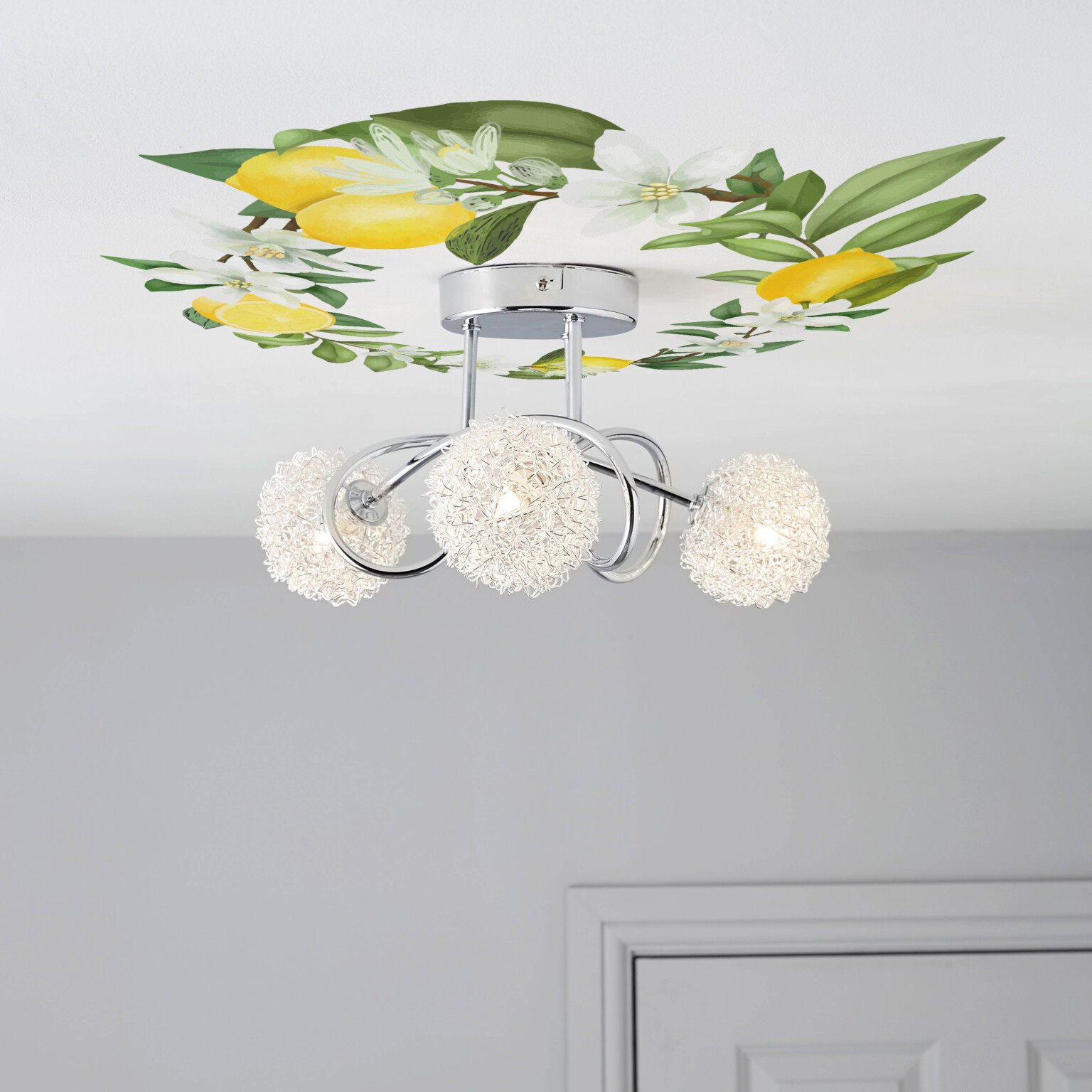  Sticker  Pour  Plafond  Branches Citron Sticker  Plafonnier 