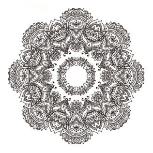Sticker Pour Plafond Mandala Arrondi