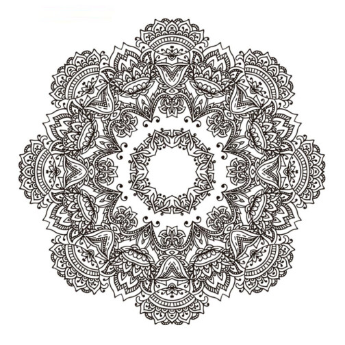 Sticker Pour Plafond Mandala Arrondi