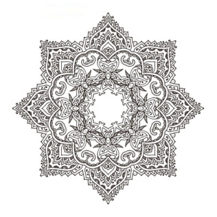 Sticker Pour Plafond Mandala Etoile