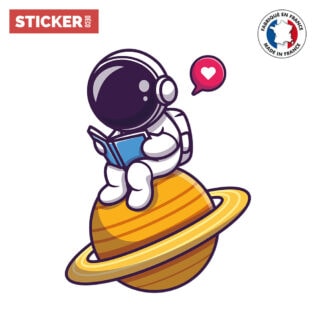 Sticker Cosmonaute Lecteur