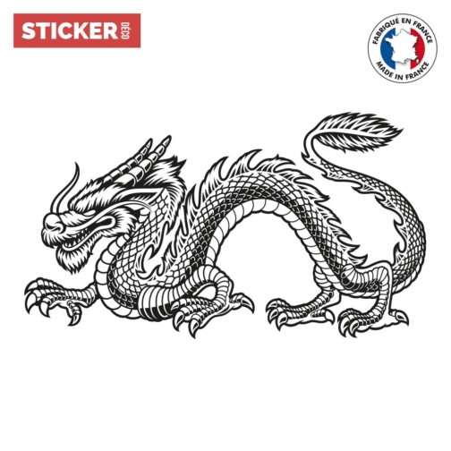 Sticker Dragon Noir
