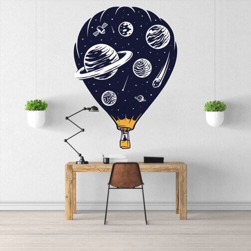 Sticker Espace Ballon