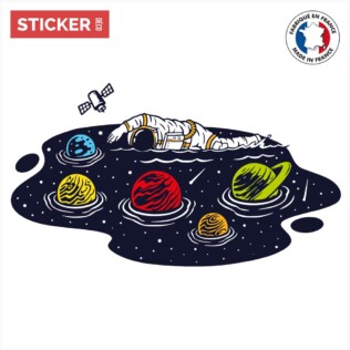 Sticker Nager Dans L'espace