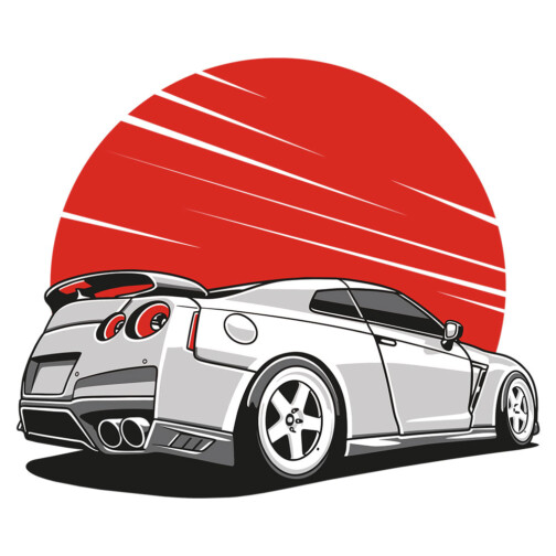 Sticker Sport Car Skyline