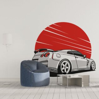 Sticker Sport Car Skyline