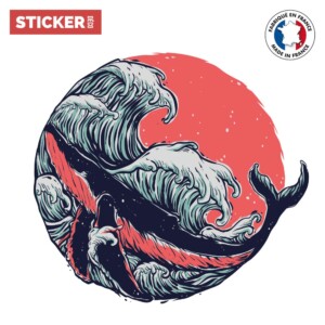 Sticker Baleine dessin