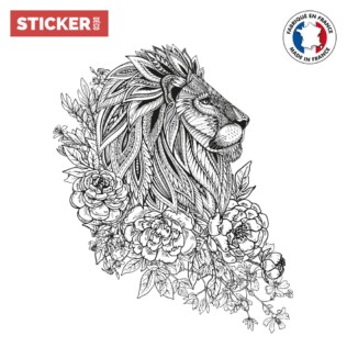 Sticker Boho Dessin De Lion