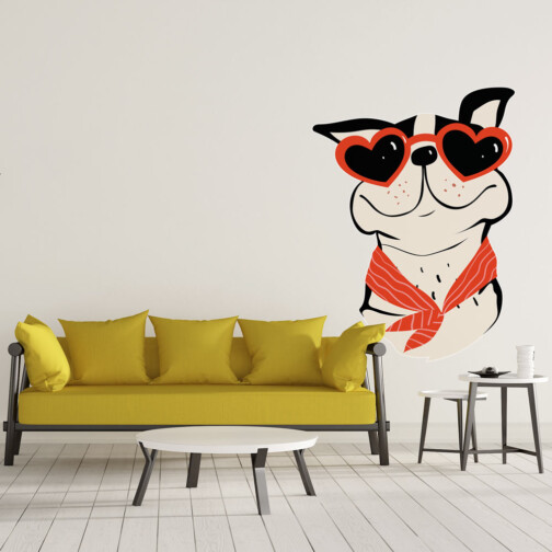 Sticker Chien En Vacances