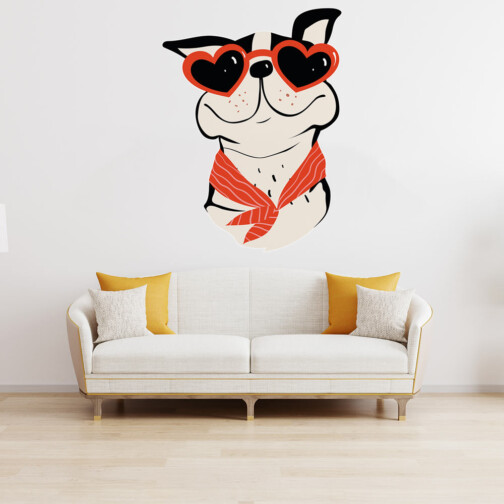 Sticker Chien En Vacances