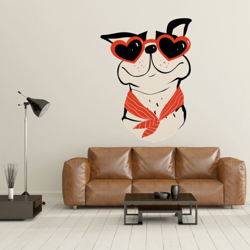 Sticker Chien En Vacances