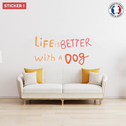 Sticker Life Is Better With A Dog
