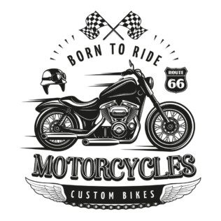 Sticker Moto Born To Ride