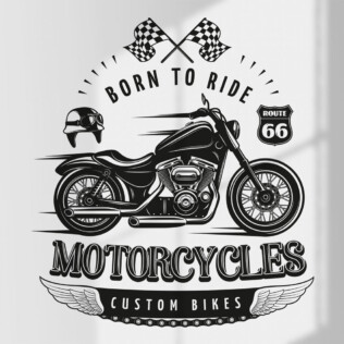 Sticker Moto Born To Ride