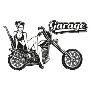 Sticker Moto Garage