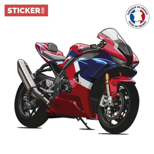 Sticker Moto Rouge