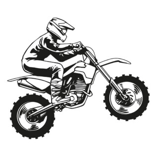 Sticker Motocross Dessin