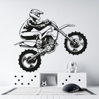 Sticker Motocross Dessin