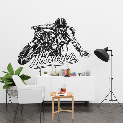 Sticker Motocyclette