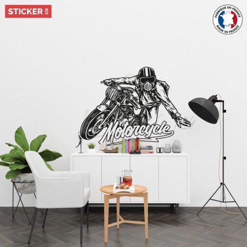 Sticker Motocyclette