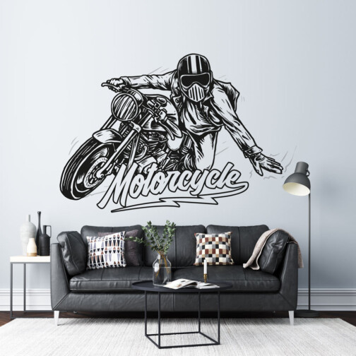 Sticker Motocyclette