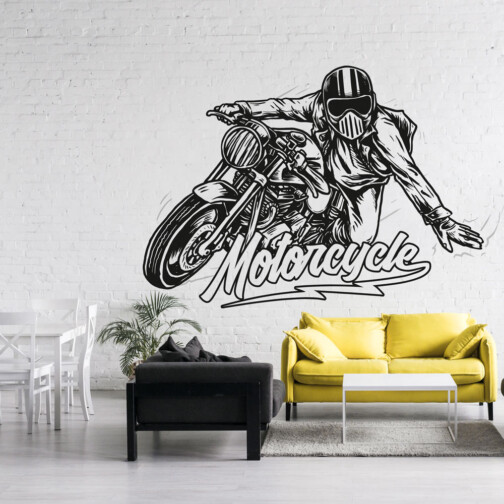 Sticker Motocyclette