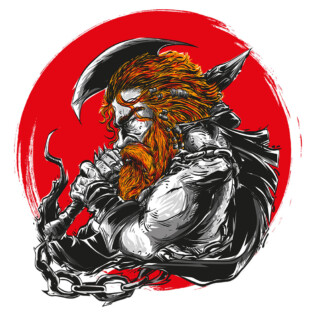 Sticker Viking Guerrier