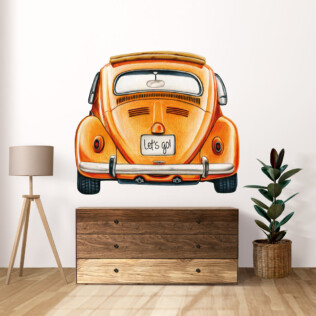 Sticker Vintage Voiture