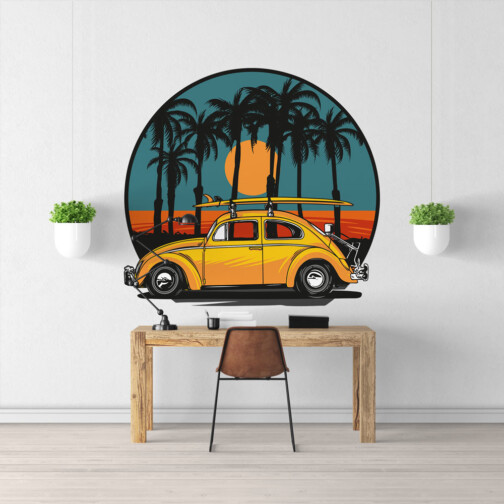 Sticker Voiture Surf