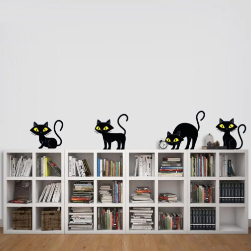 Stickers Chatons Noir
