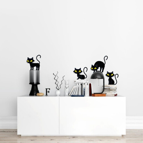 Stickers Chatons Noir